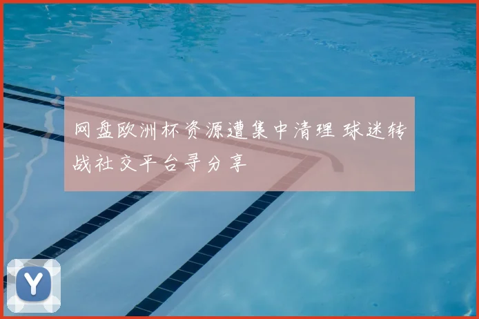 网盘欧洲杯资源遭集中清理 球迷转战社交平台寻分享